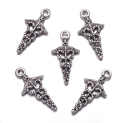 Tibetan Style Alloy Pendants TIBEP-N009-060AS-NR-1