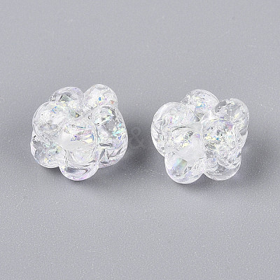 Handmade Foil Lampwork Beads Strands FOIL-T008-06J-1