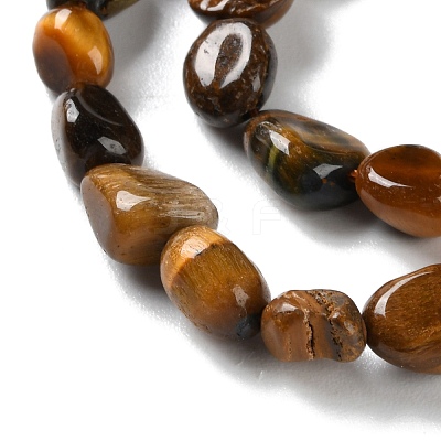 Natural Tiger Eye Beads Strands G-P497-01C-12-1