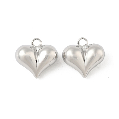 Heart Brass Pendants KK-M327-02D-P-1