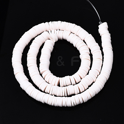 Handmade Polymer Clay Beads Strands CLAY-R089-6mm-134-1
