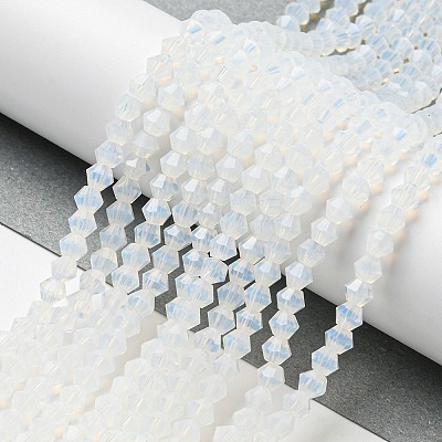 Imitation Jade Glass Beads Strands EGLA-A039-J4mm-D05-1