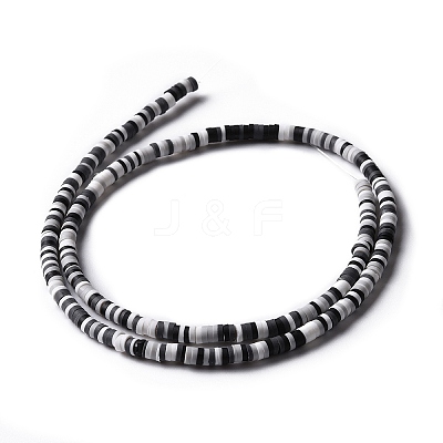 Handmade Polymer Clay Beads Strands CLAY-R089-3mm-010-1