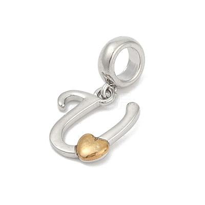 Brass European Dangle Charms LS-KK-Z097-01U-GP-1