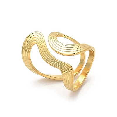 304 Stainless Steel Cuff Rings RJEW-C124-06C-G-1