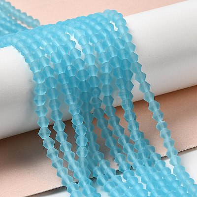 Imitate Austrian Crystal Frosted Glass Beads Strands EGLA-A039-T2mm-MD20-1
