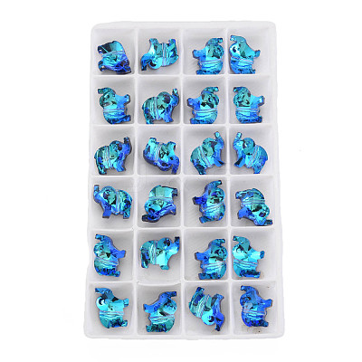 96Pcs Electroplate Glass Beads Strands EGLA-T008-027C-1