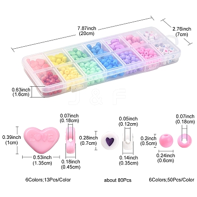 Opaque Acrylic Beads SACR-YW0001-45-1