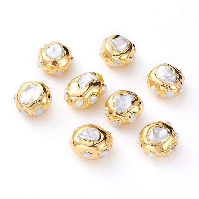 Natural Baroque Pearl Cultured Freshwater Pearl Beads PEAR-G008-03G-1