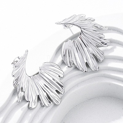 304 Stainless Steel Stud Earrings for Women EJEW-K306-11P-1