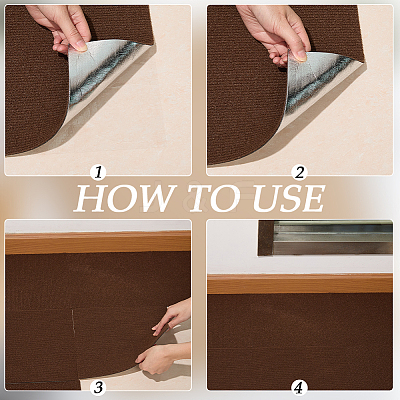 Square Self-adhesion Polyester Carpet Tape DIY-WH20002-102C-1