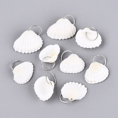 Natural Shell Pendants SHEL-Q028-03-1