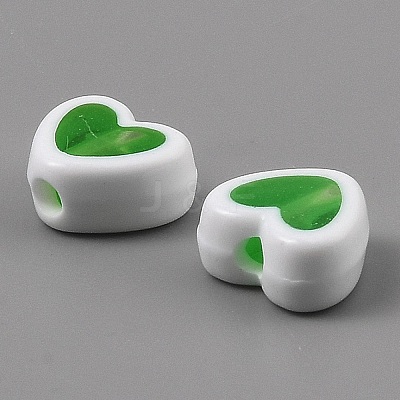 50Pcs Plastic Beads KY-WH0006-03B-1
