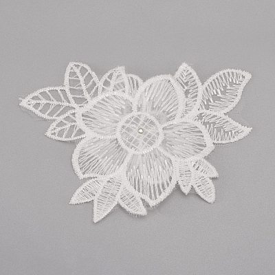 Milk Fiber Lace Embroidery Costume Accessories DIY-WH0019-55-1