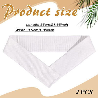 Cotton Elastic Ribbing Fabric for Cuffs DIY-WH0308-804A-1