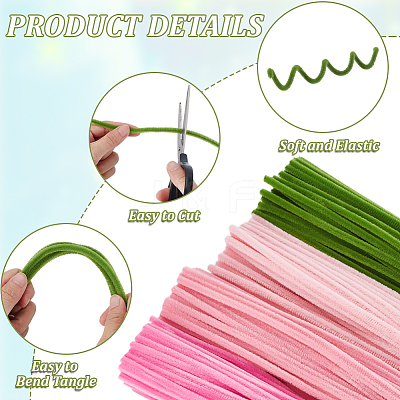 DIY Polyester Plush Sticks Kit DIY-GA0009-12B-1