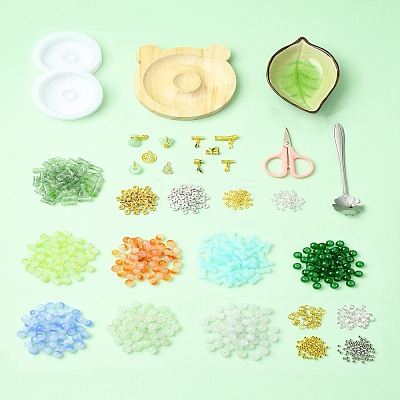 DIY Lampwork Beaded Bracelet Making Kit DIY-FZC0001-01A-1