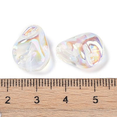 UV Plating Transprent Acrylic Beads OACR-S145-14-1