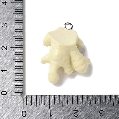 Resin Iron Pendants RESI-D280-04-1