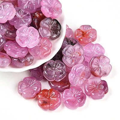 Transparent Acrylic Beads TACR-T028-40D-1