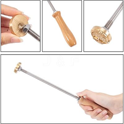 Stamping Embossing Soldering Brass with Stamp AJEW-WH0113-15O-1