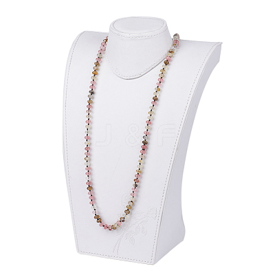 Natural Watermelon Skin Beaded Multi-use Necklaces/Wrap Bracelets NJEW-K095-B07-1
