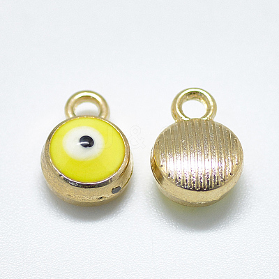 Light Gold Plated Alloy Charms ENAM-S117-27E-1