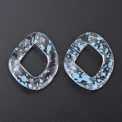 Transparent Acrylic Linking Rings OACR-N009-015A-B10-1
