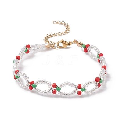Glass Seed Beads Bracelets for Women X1-BJEW-TA00620-1
