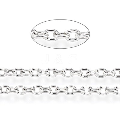 Tarnish Resistant 304 Stainless Steel Cable Chains CHS-L024-021P-1