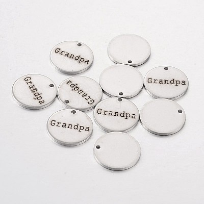 Non-Tarnish 201 Stainless Steel Pendants STAS-O078-B06-1