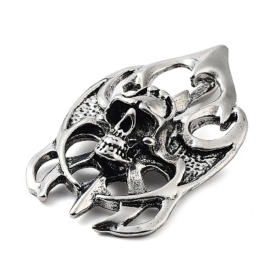 Tibetan Style Alloy Pendants TIBE-L012-040AS-01-1