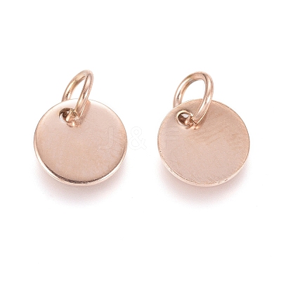 Ion Plating(IP) 304 Stainless Steel Charms STAS-I124-01C-RG-1