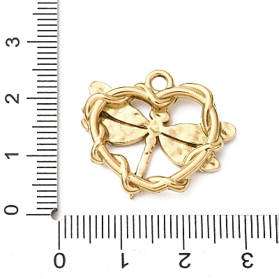 304 Stainless Steel Enamel Pendants STAS-B101-02G-03-1