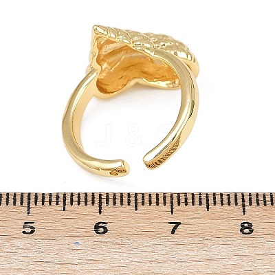 Ocean Theme Brass Cuff Rings RJEW-C135-01G-04-1
