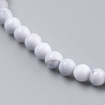 Natural Howlite Beads Strands X-TURQ-G091-4mm-1