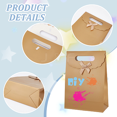 Rectangle Paper Gift Bags CARB-WH0017-14B-02-1