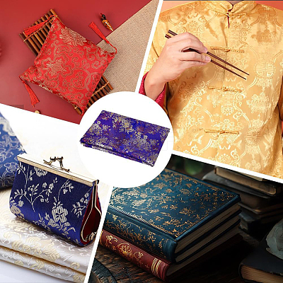 Flower Pattern Polyester Fabric DIY-WH0504-904C-1