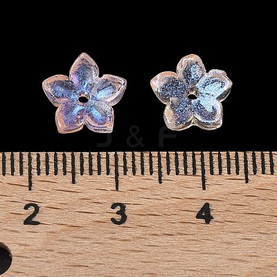Dyed & Heated Glass Bead Caps GLAA-Z019-02G-1