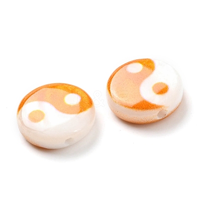 Printed Natural Freshwater Shell Beads SHEL-R129-07A-05-1