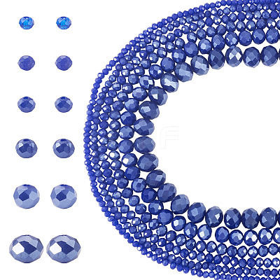 6 Strands 6 Styles Electroplate Glass Beads Strands EGLA-TADJ0001-02C-1