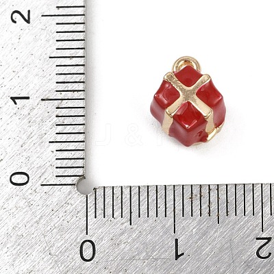 Alloy Enamel Charms PALLOY-R158-05G-03-1