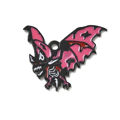Halloween Alloy Enamel Pendants AL-CBA492B-02G-EB-1