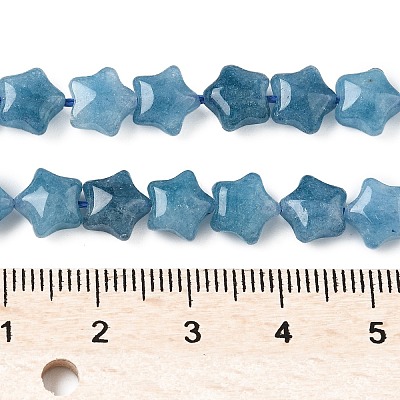 Dyed Natural Malaysia Jade Star Beads Strands G-Z080-A01-04-1