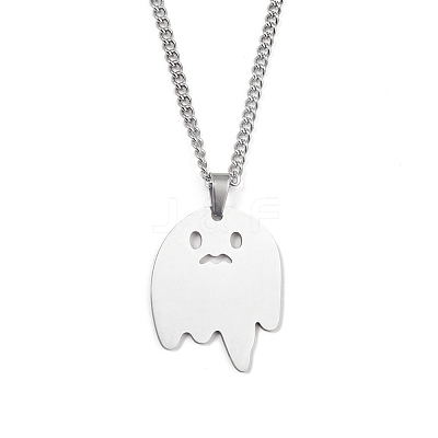 Non-Tarnish 201 Stainless Steel Pendant Necklaces for Man NJEW-Q336-02B-P-1