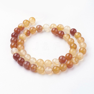 Natural Carnelian Beads Strands G-G735-64-8mm-1