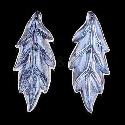 Transparent Acrylic Pendants X-OACR-T003-47-1