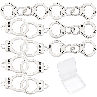 40Pcs 2 Style Tibetan Style Alloy Connector Charms TIBE-SC0001-62-1