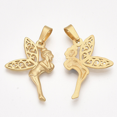 304 Stainless Steel Pendants STAS-T045-33G-1