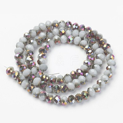 Electroplate Opaque Glass Beads Strands EGLA-A034-P8mm-R15-1